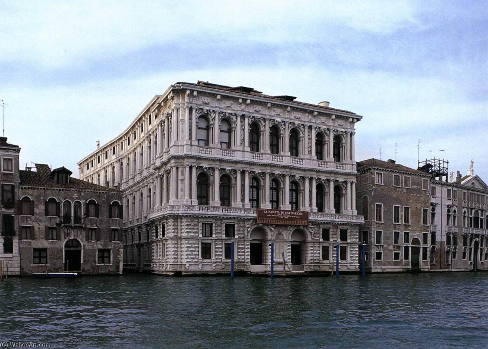 WikiOO.org - Encyclopedia of Fine Arts - Lukisan, Artwork Baldassare Longhena - Ca' Pesaro Façade on the Canal Grande