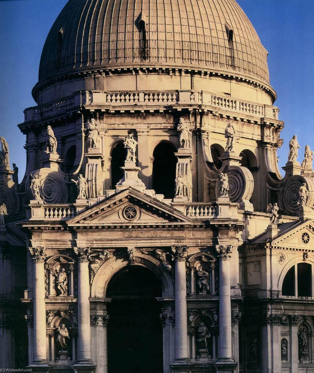WikiOO.org - Encyclopedia of Fine Arts - Lukisan, Artwork Baldassare Longhena - Santa Maria della Salute Façade (detail)