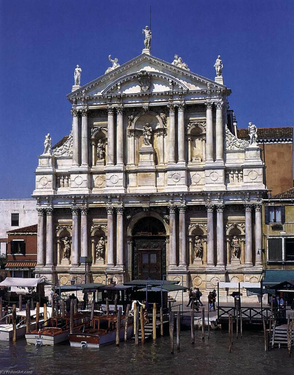 WikiOO.org - Encyclopedia of Fine Arts - Lukisan, Artwork Baldassare Longhena - Santa Maria di Nazareth Façade