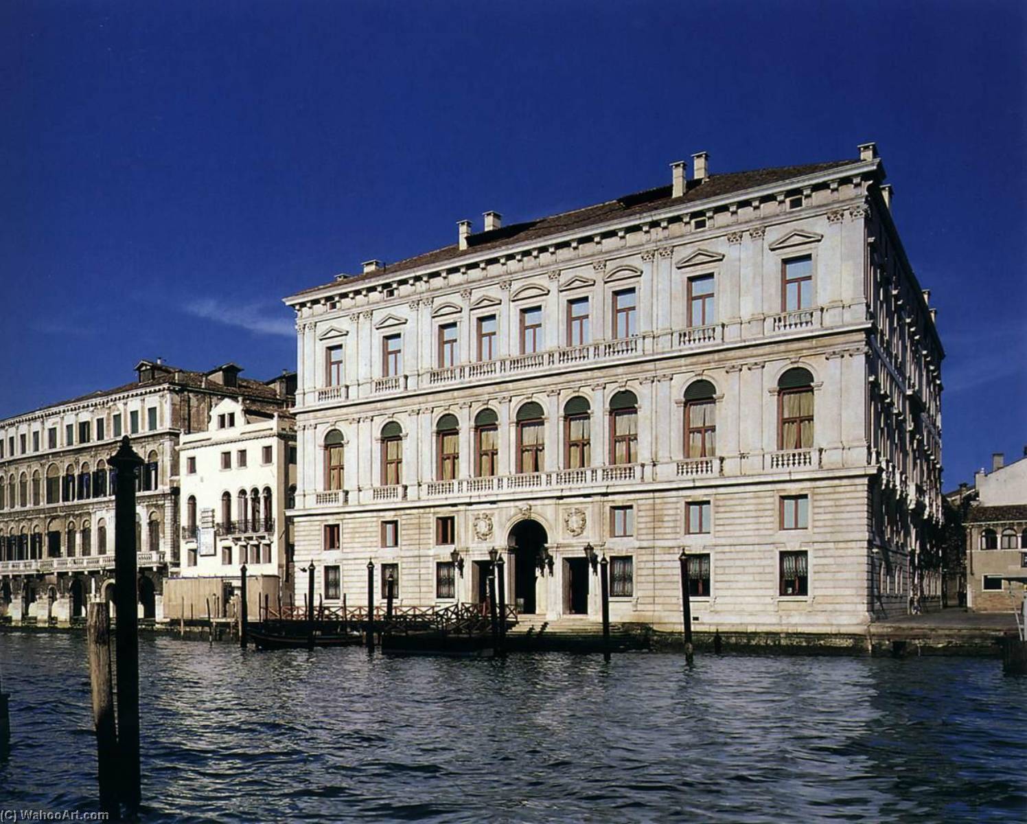 Wikioo.org - The Encyclopedia of Fine Arts - Painting, Artwork by Giorgio Massari - Palazzo Grassi Exterior view