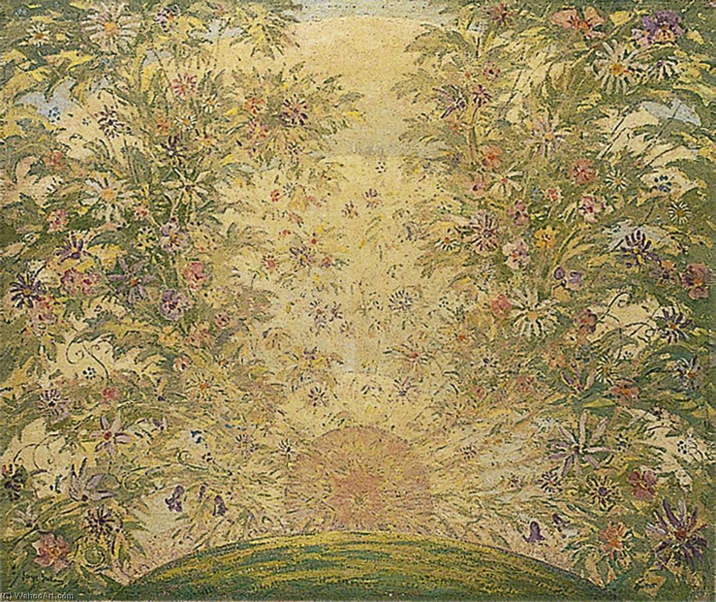 Wikoo.org - موسوعة الفنون الجميلة - اللوحة، العمل الفني George Graham - The Creation of Flowers