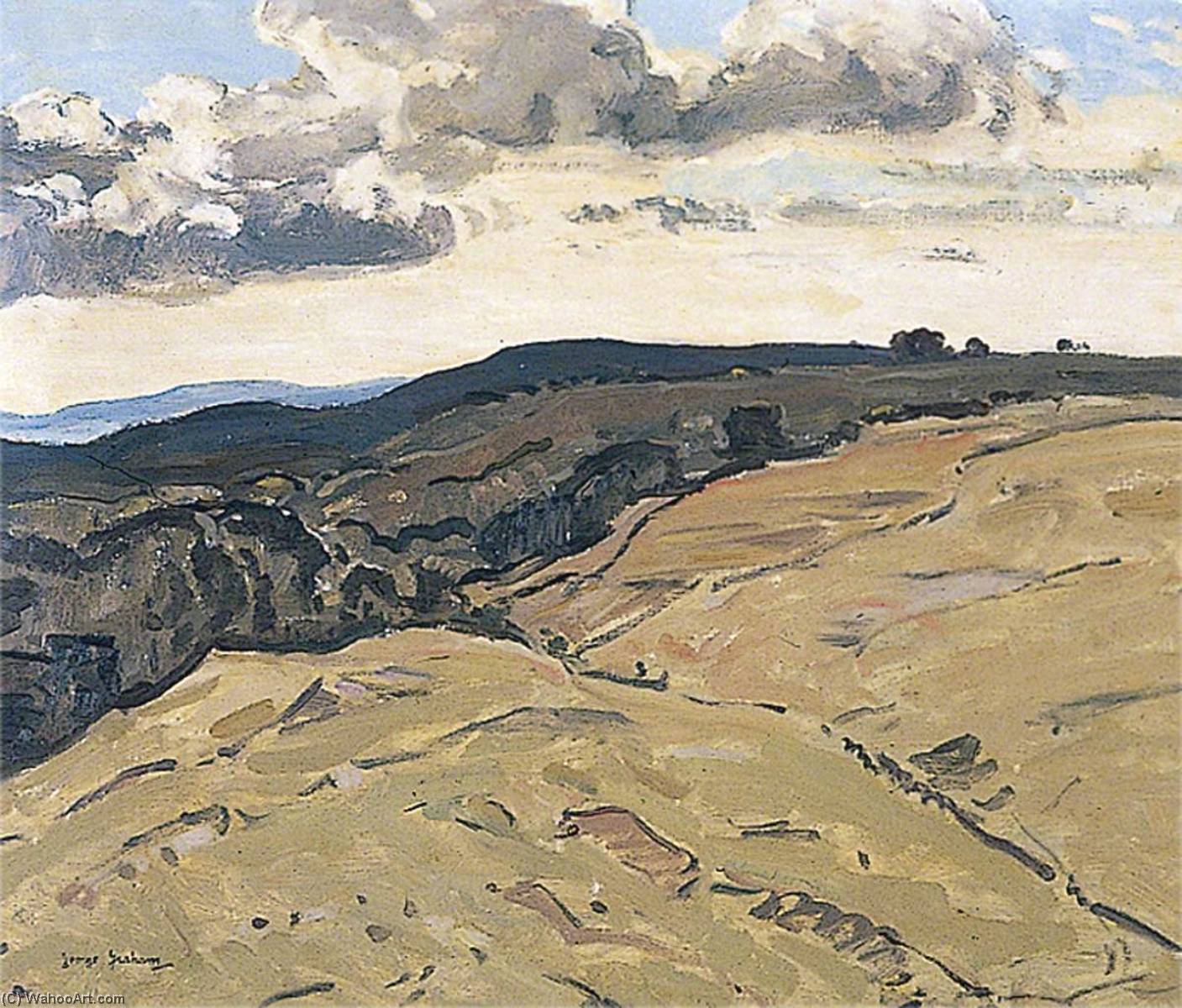 Wikioo.org - The Encyclopedia of Fine Arts - Painting, Artwork by George Graham - Yorkshire Landscape