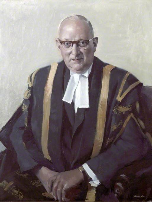 Wikioo.org - The Encyclopedia of Fine Arts - Painting, Artwork by William D Dring - Sir James Frederick Mountford (1897–1979), Professor of Latin (1932–1945), Vice Chancellor of the University of Liverpool (1945–1963)