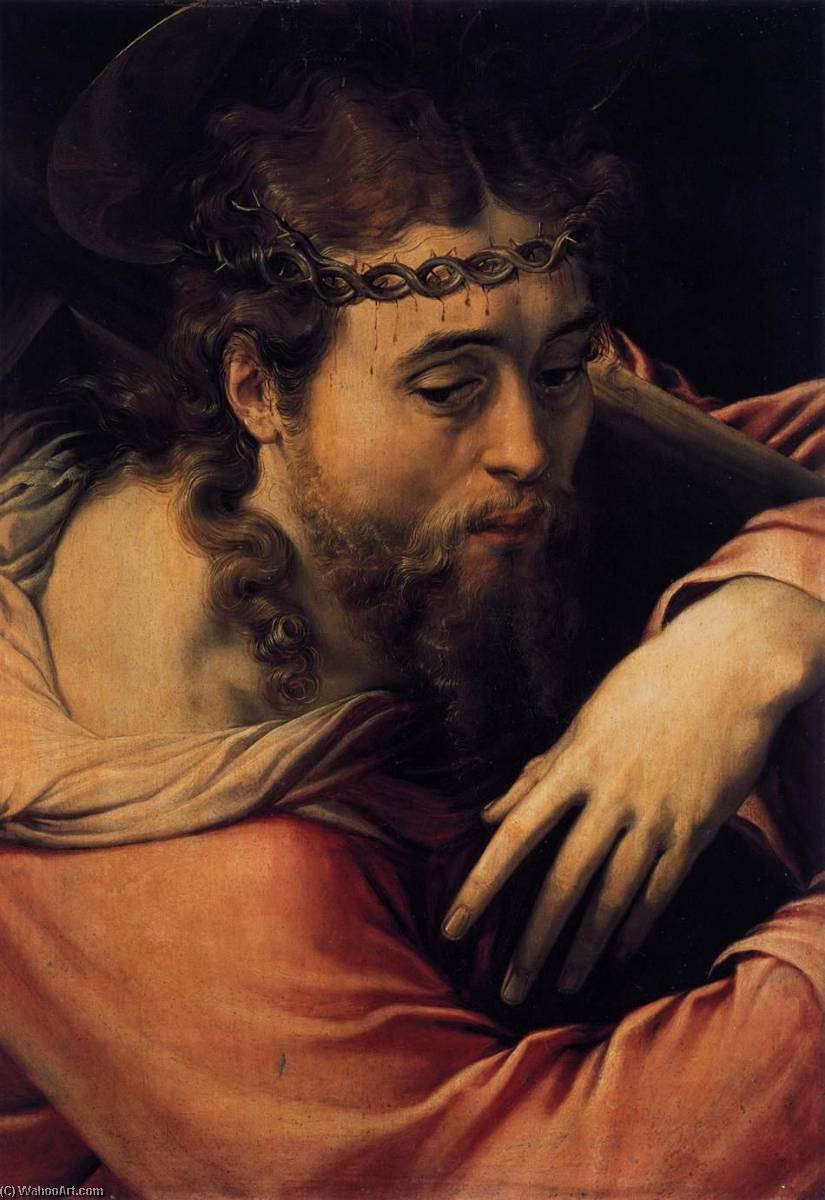 Wikioo.org – L'Enciclopedia delle Belle Arti - Pittura, Opere di Francesco De' Rossi - Cristo portacroce
