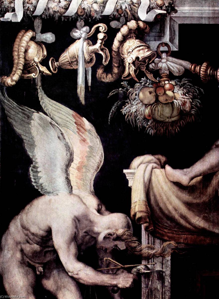 Wikioo.org - The Encyclopedia of Fine Arts - Painting, Artwork by Francesco De' Rossi - French L'Ange de la Justice