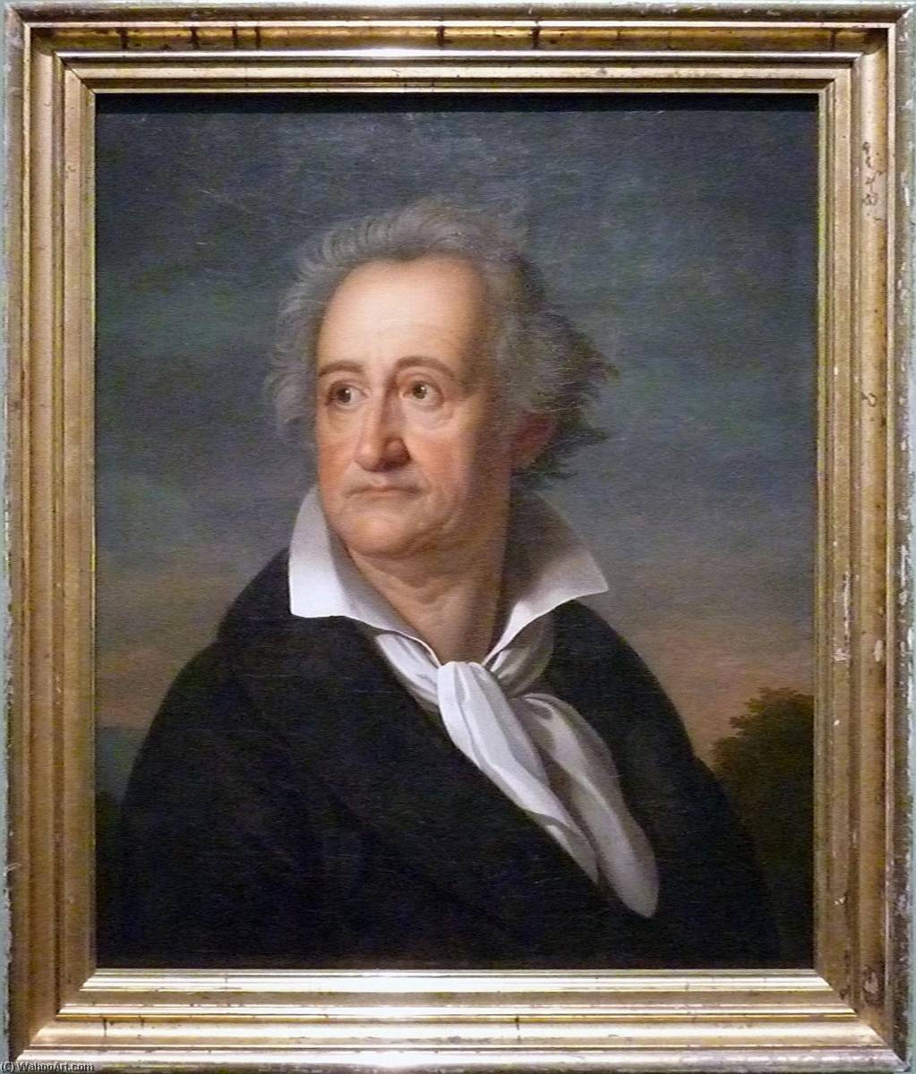 Wikioo.org - The Encyclopedia of Fine Arts - Painting, Artwork by Heinrich Christoph Kolbe - Deutsch Goethe