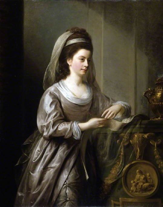 Wikioo.org - The Encyclopedia of Fine Arts - Painting, Artwork by Nathaniel Hone I - The Honourable Mrs Nathaniel Curzon