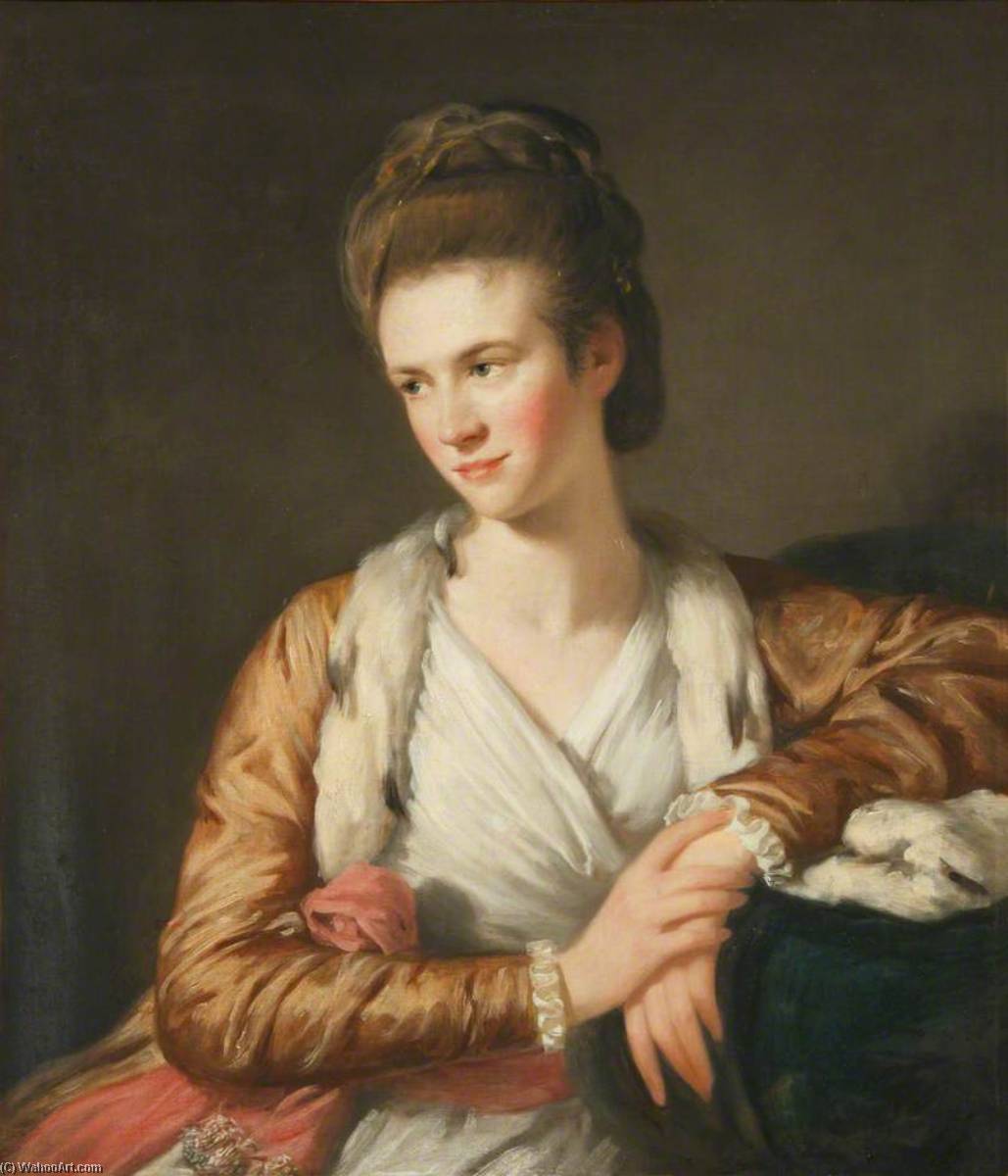 Wikioo.org - The Encyclopedia of Fine Arts - Painting, Artwork by Nathaniel Hone I - Portrait of a Woman (called 'Anne Craster, d.1832')
