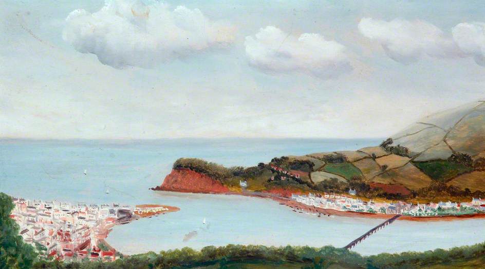 Wikioo.org - The Encyclopedia of Fine Arts - Painting, Artwork by Joseph Baker Fountain - Overlooking Teignmouth, Devon