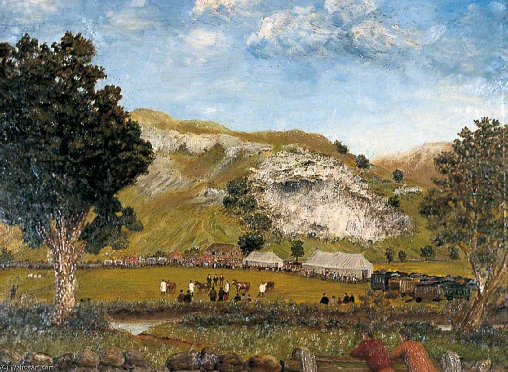 Wikioo.org - The Encyclopedia of Fine Arts - Painting, Artwork by Joseph Baker Fountain - Kilnsey Show