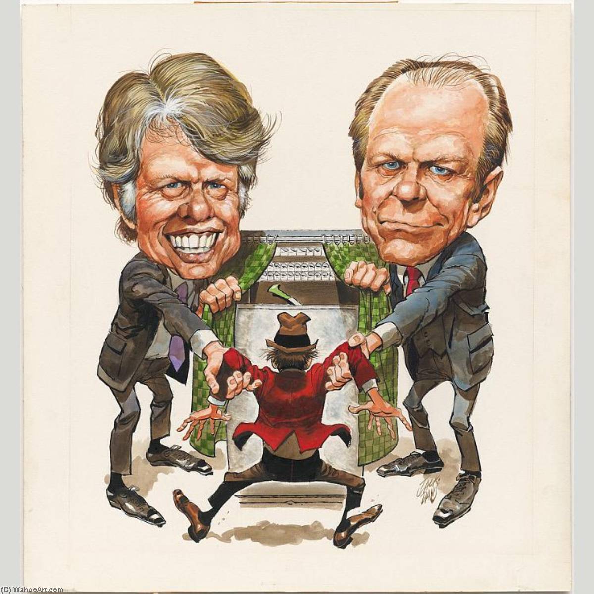 Wikioo.org - The Encyclopedia of Fine Arts - Painting, Artwork by Jack Davis - Last Pitch
