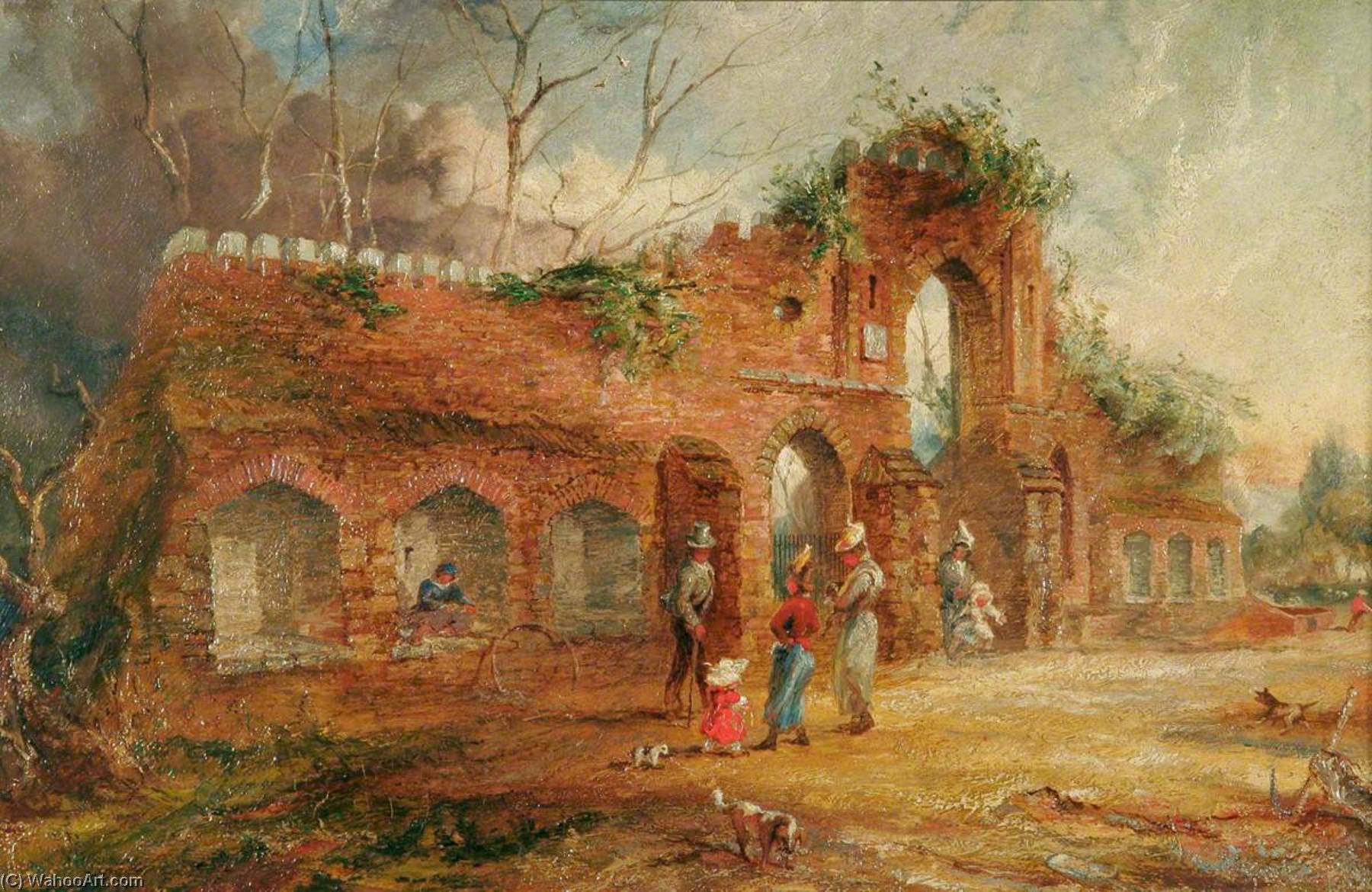 Wikioo.org - The Encyclopedia of Fine Arts - Painting, Artwork by Henry Baines - Gateway in the Walks