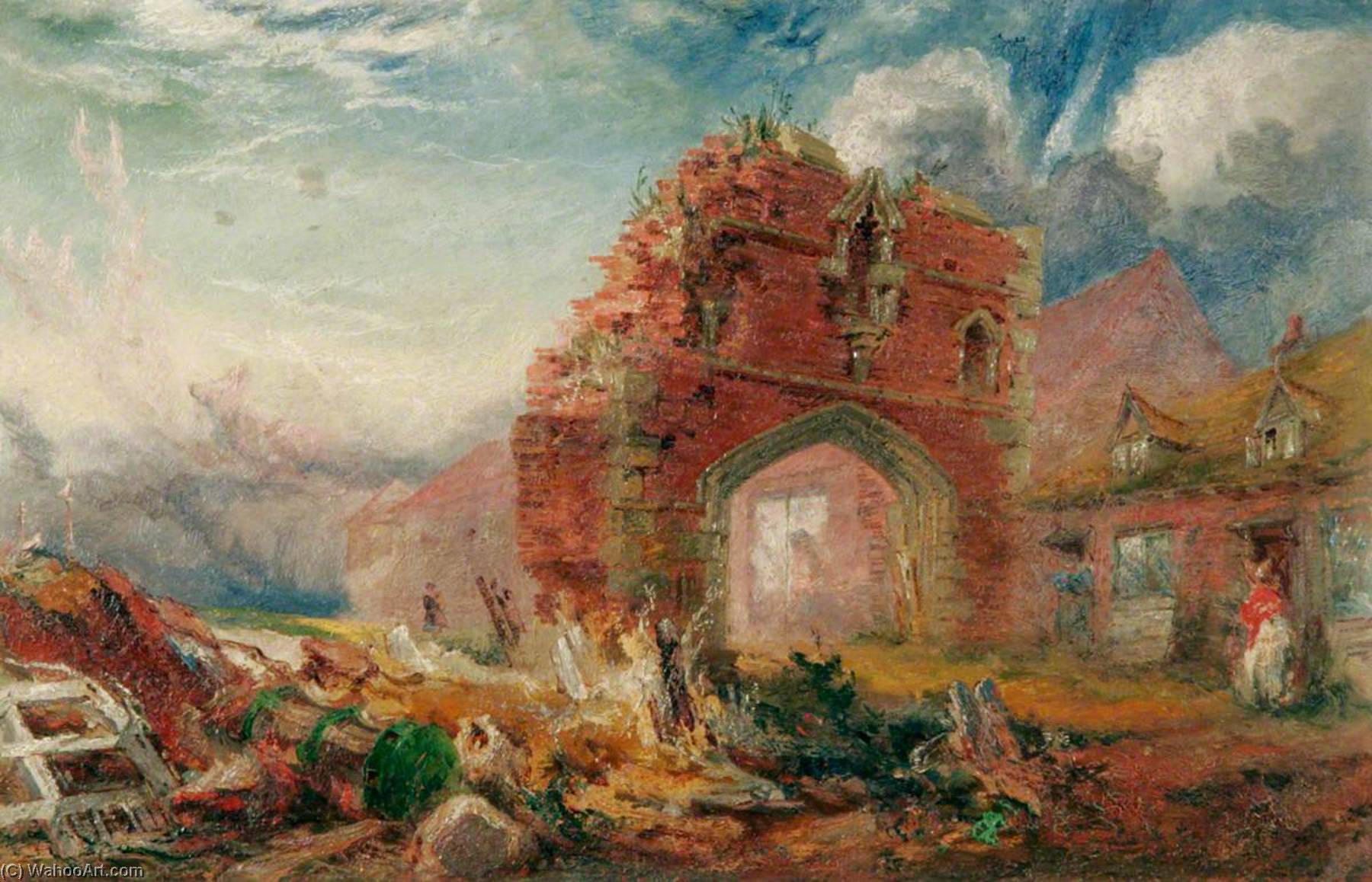 Wikioo.org - The Encyclopedia of Fine Arts - Painting, Artwork by Henry Baines - Friar's Gate (Carmelite Arch)