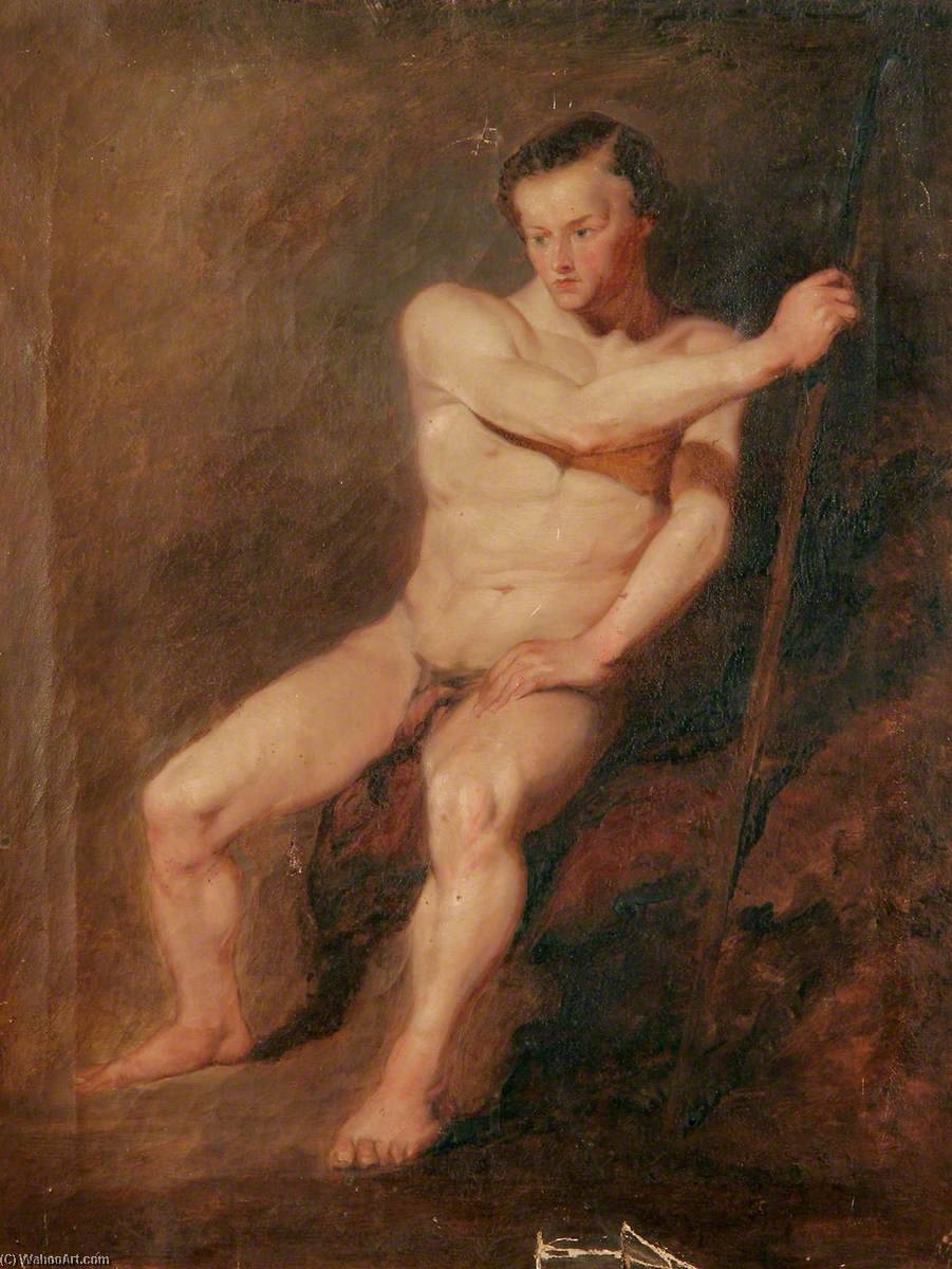 Wikioo.org - The Encyclopedia of Fine Arts - Painting, Artwork by Henry Baines - Nude Man