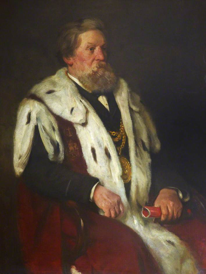 Wikioo.org - The Encyclopedia of Fine Arts - Painting, Artwork by William Walls - James Walls, Esq., Provost of Dunfermline (1877–1883 1891–1894)
