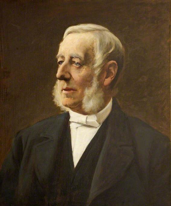 Wikioo.org - The Encyclopedia of Fine Arts - Painting, Artwork by Lance Calkin - Reverend E. F. Witts (1813–1886), Rector of Upper Slaughter (1884–1886)