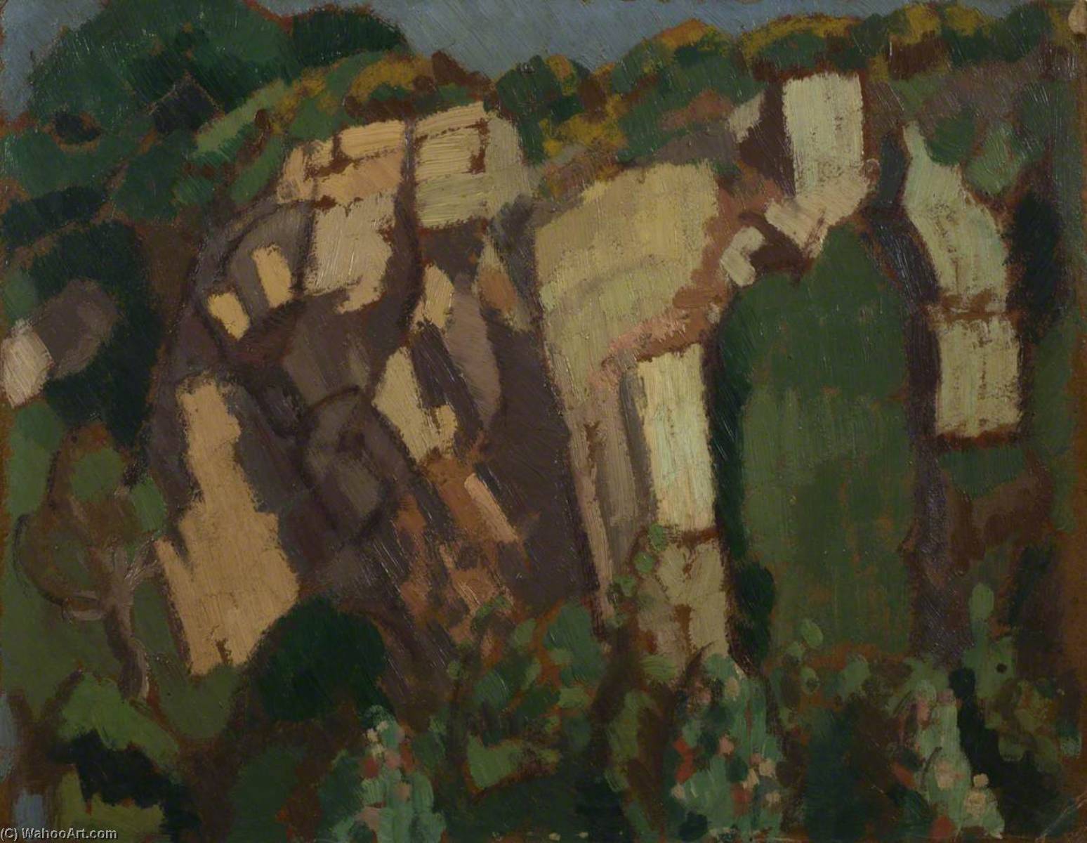 Wikioo.org - The Encyclopedia of Fine Arts - Painting, Artwork by Margaret Morris - The Quarry, Wernfaur, Harlech