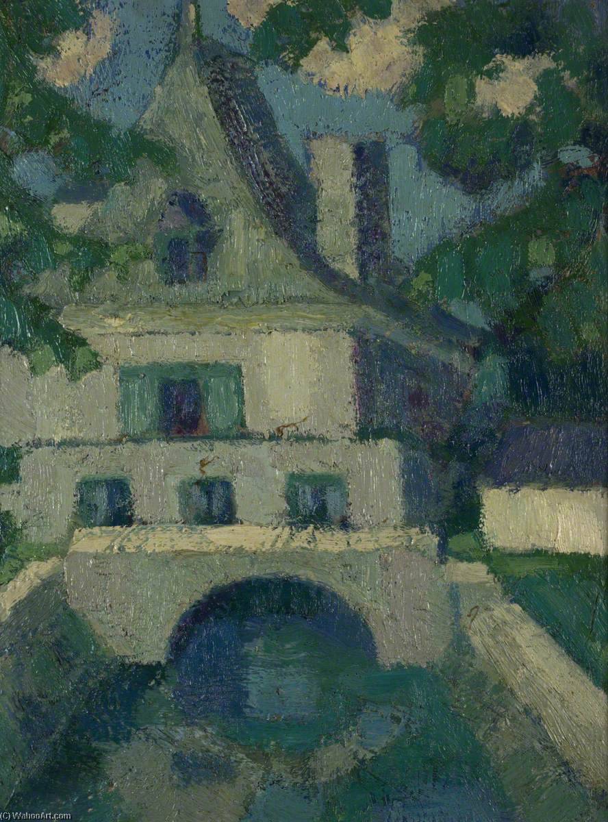 Wikioo.org - The Encyclopedia of Fine Arts - Painting, Artwork by Margaret Morris - French Building over a Canal
