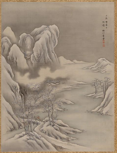 WikiOO.org – 美術百科全書 - 繪畫，作品 Seki Shūkō - 冬天的景象