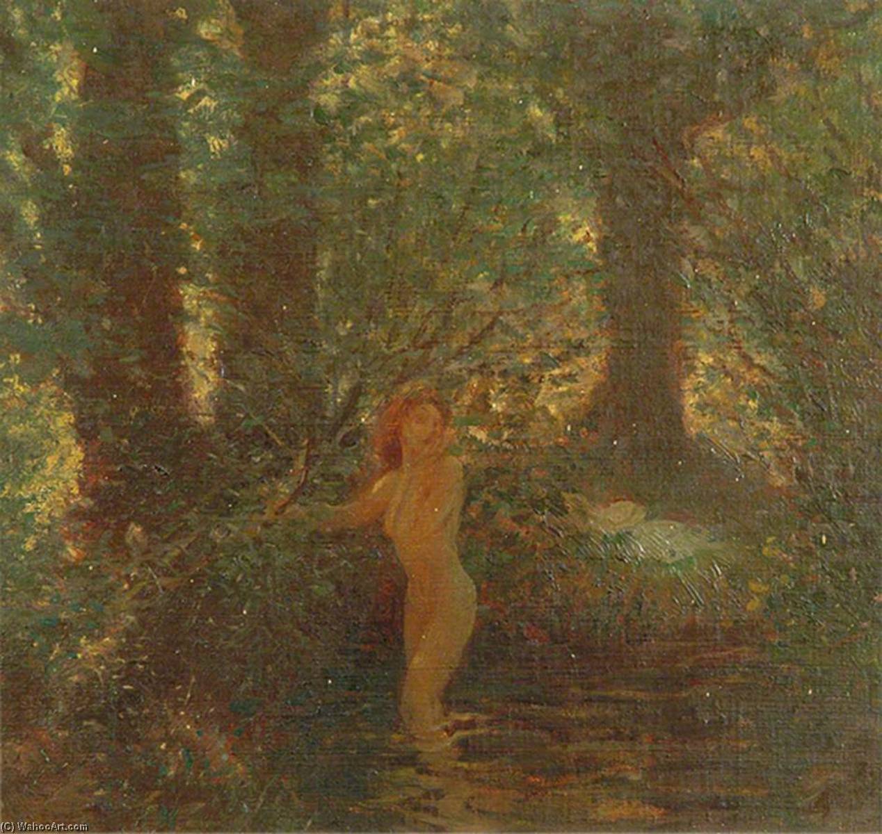 Wikioo.org - The Encyclopedia of Fine Arts - Painting, Artwork by Louis Ginnett - The Secret Bather