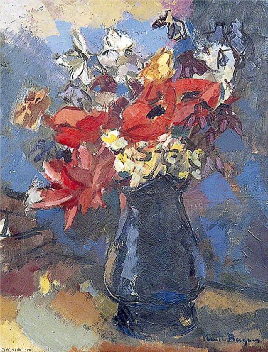 Wikioo.org - The Encyclopedia of Fine Arts - Painting, Artwork by Keith Baynes - Still Life, Flowers in a Jug