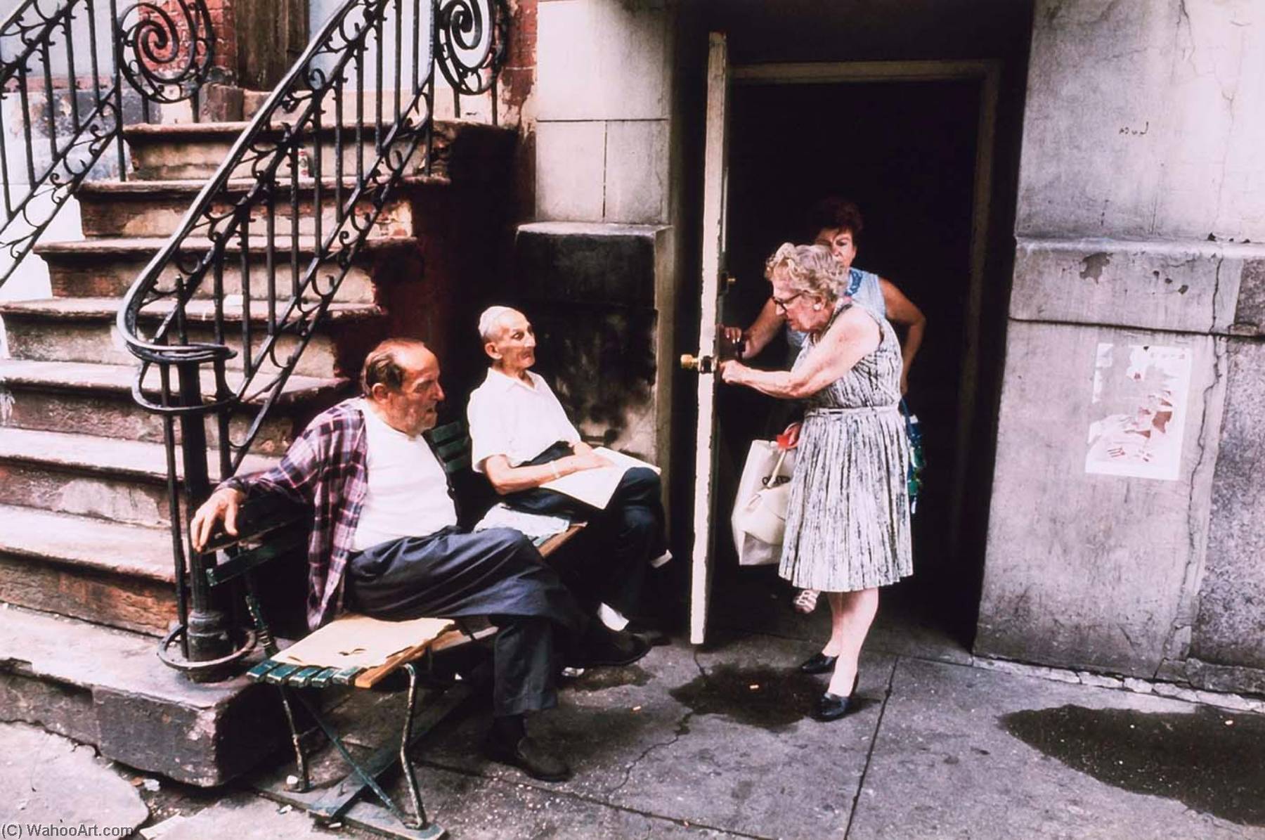 WikiOO.org - 백과 사전 - 회화, 삽화 Camilo José Vergara - Old New York Lower East Side, Manhattan