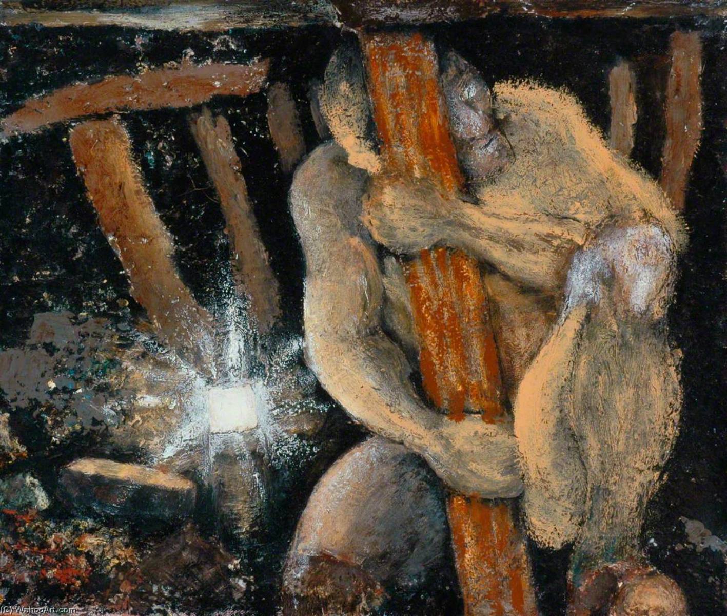 WikiOO.org - Encyclopedia of Fine Arts - Lukisan, Artwork Norman Phillips - Underground Scene