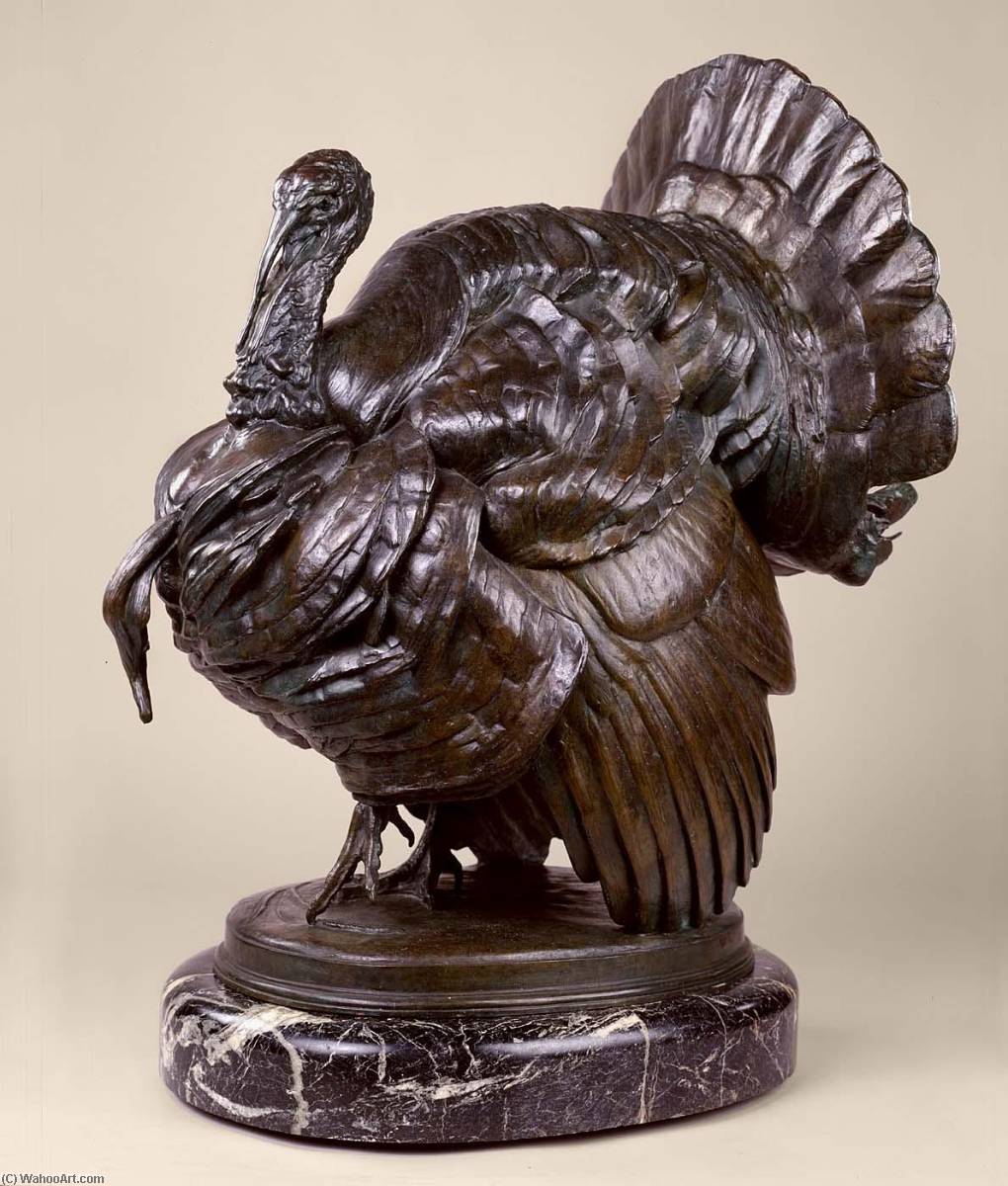 WikiOO.org - Encyclopedia of Fine Arts - Lukisan, Artwork Albert Laessle - Bronze Turkey