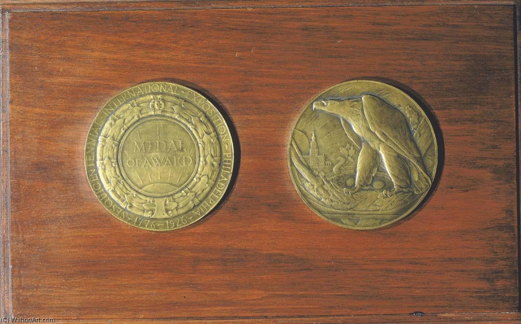 WikiOO.org - Encyclopedia of Fine Arts - Lukisan, Artwork Albert Laessle - Philadelphia Sesquicentennial International Exposition Medal of Award