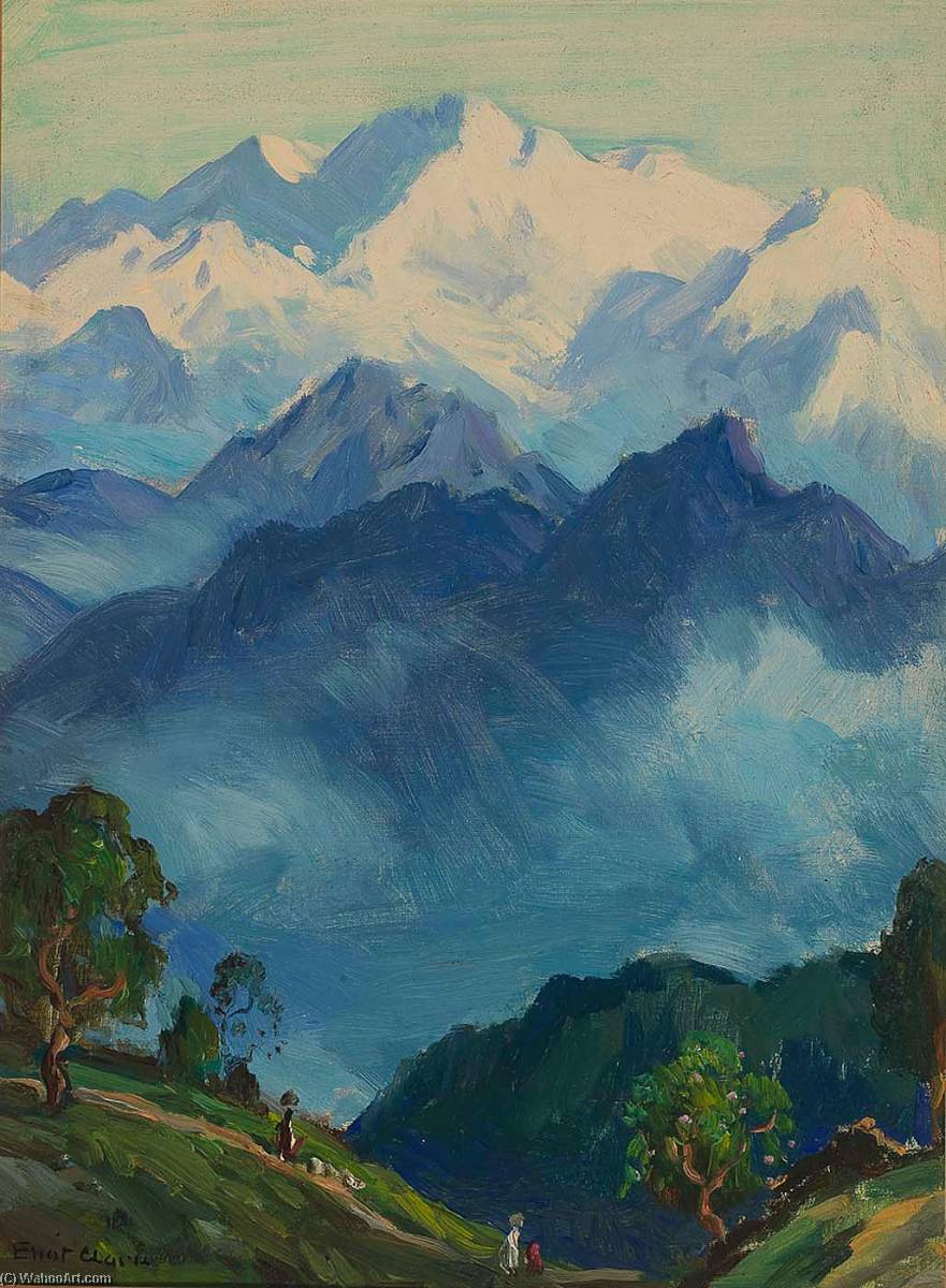 Wikioo.org - The Encyclopedia of Fine Arts - Painting, Artwork by Eliot Clark - Kinchinjunga Darjeeling