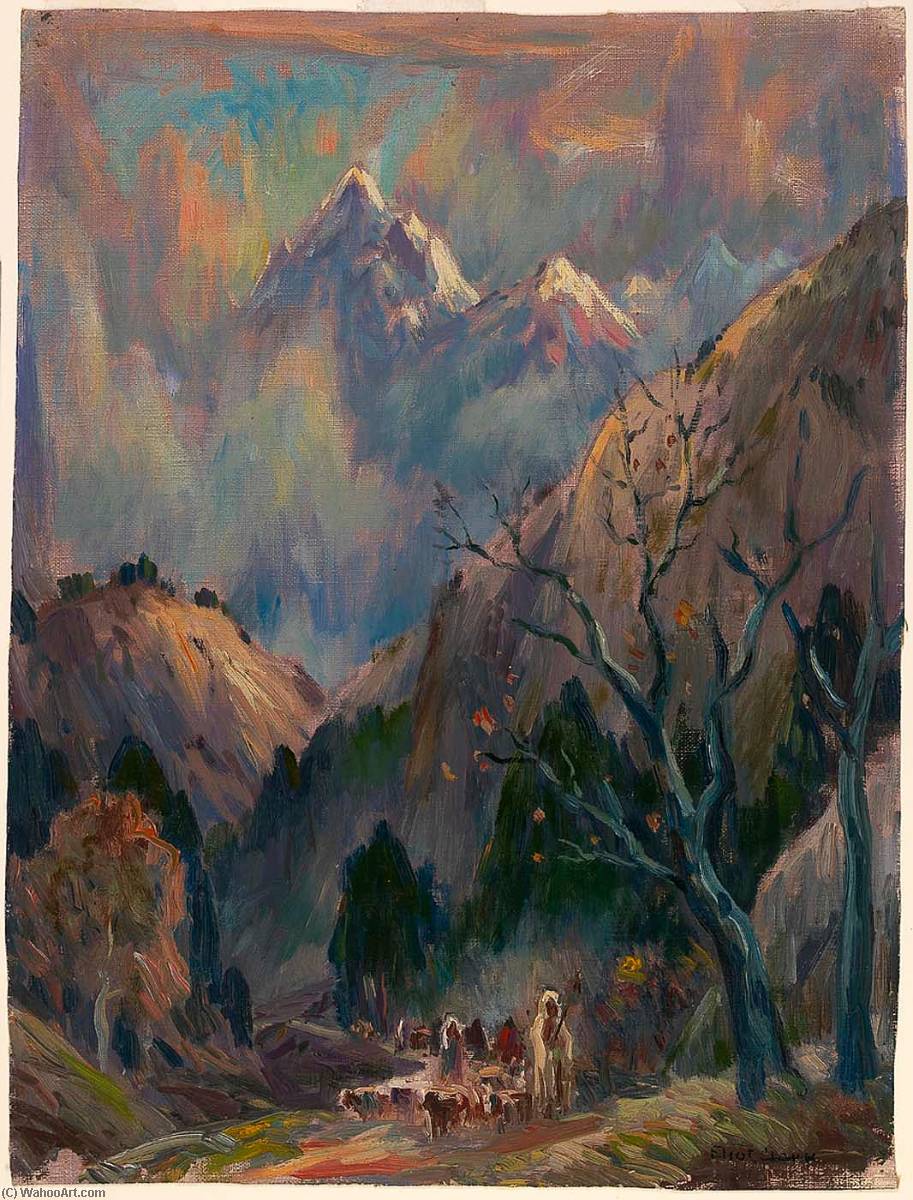 Wikioo.org - The Encyclopedia of Fine Arts - Painting, Artwork by Eliot Clark - Mystery of the Mountains Himalaya