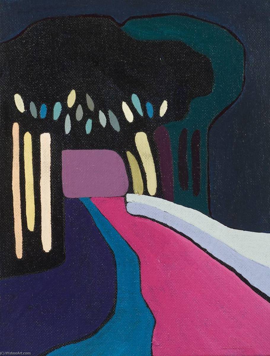 WikiOO.org - Encyclopedia of Fine Arts - Festés, Grafika Bernie Casey - The Night Road that Leads to Darkness