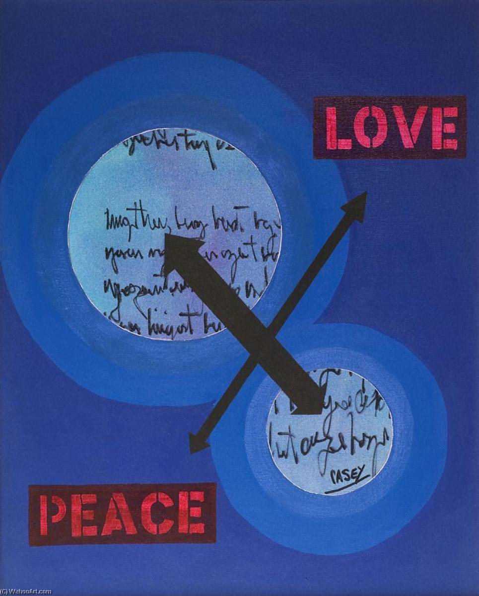 Wikioo.org - สารานุกรมวิจิตรศิลป์ - จิตรกรรม Bernie Casey - Love And Peace
