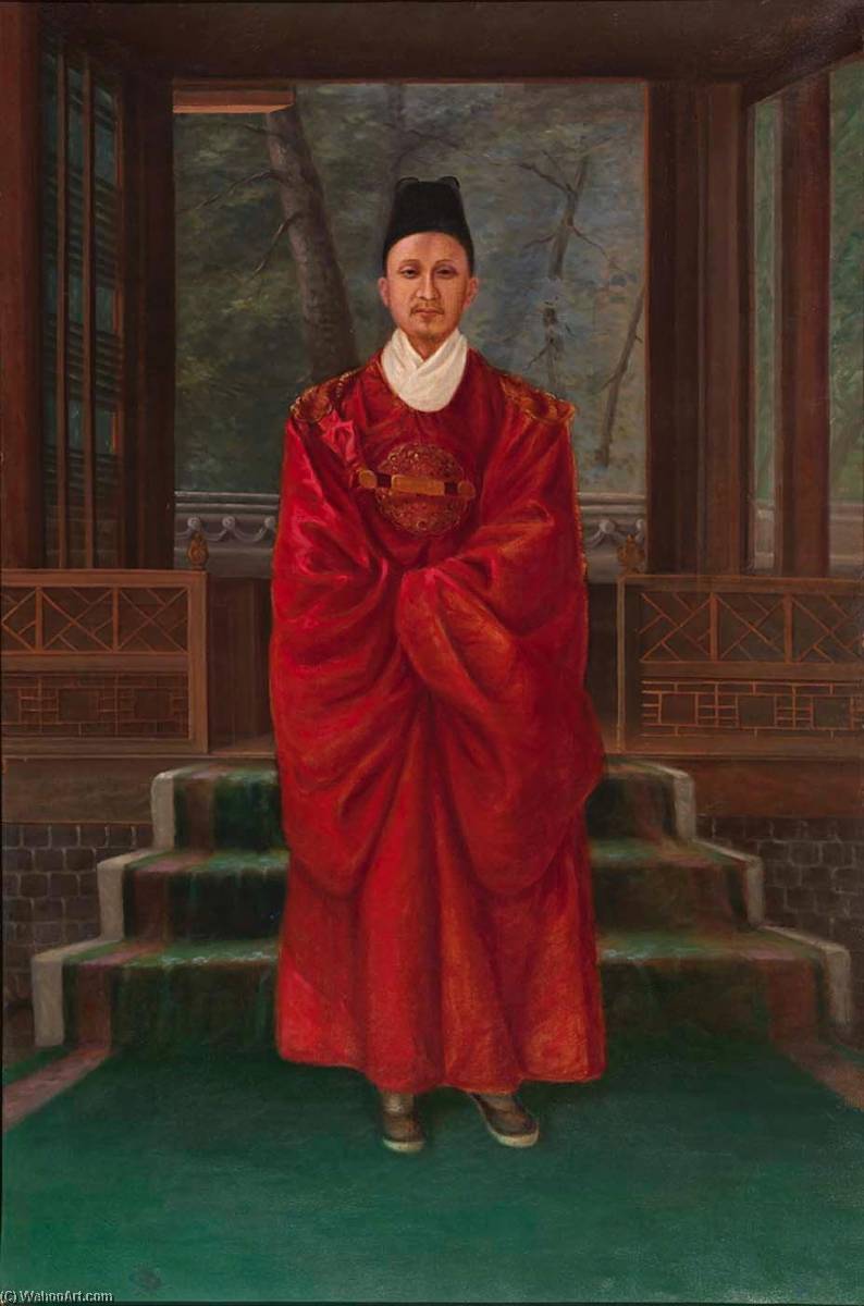 Wikioo.org - The Encyclopedia of Fine Arts - Painting, Artwork by Antonion Zeno Shindler - King of Korea
