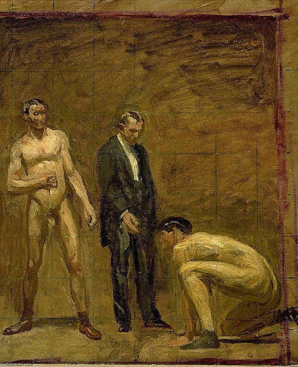 WikiOO.org - Encyclopedia of Fine Arts - Malba, Artwork Thomas Eakins - Study for Taking the Count