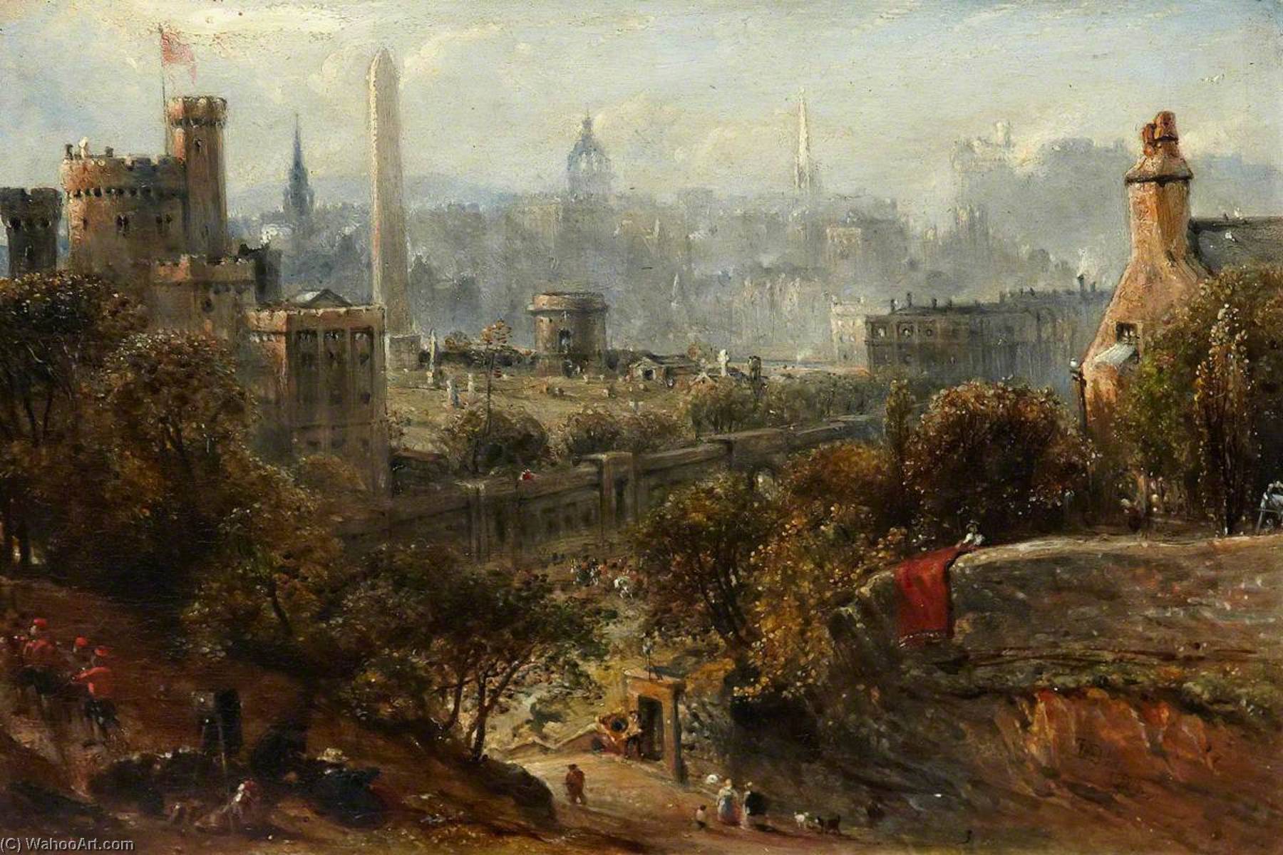 Wikioo.org - The Encyclopedia of Fine Arts - Painting, Artwork by David Octavius Hill - In Memoriam The Calton