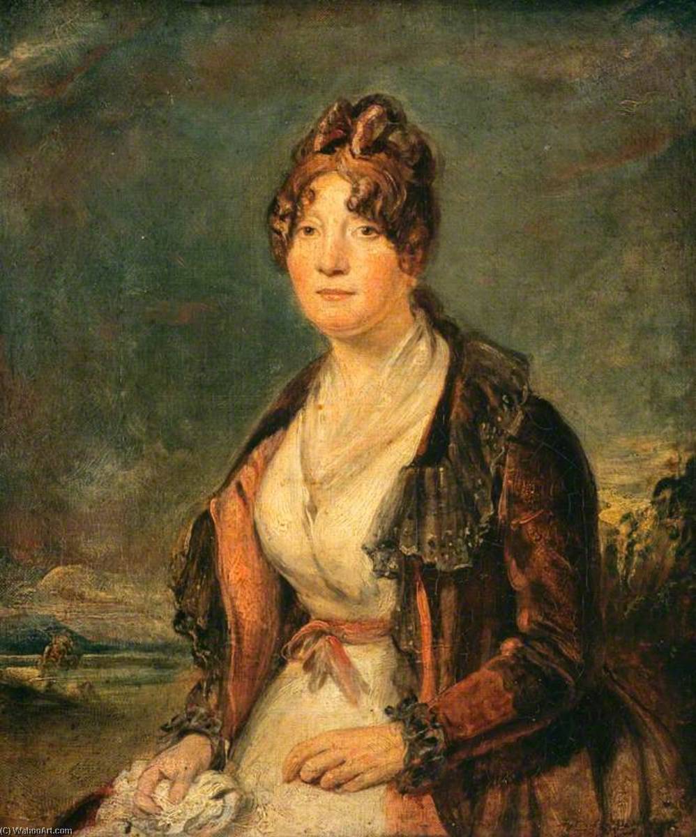 Wikioo.org - The Encyclopedia of Fine Arts - Painting, Artwork by John Irvine - Margaret Chalmers (d.1843), Mrs Lewis Hay, Friend and Correspondent of Robert Burns