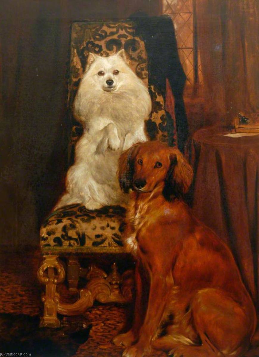 Wikioo.org - The Encyclopedia of Fine Arts - Painting, Artwork by John Charlton - Good Dogs
