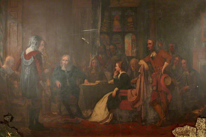 Wikioo.org - The Encyclopedia of Fine Arts - Painting, Artwork by Philip Westcott - Cromwell's Protest against the Persecution of the Waldensian Ambassadors