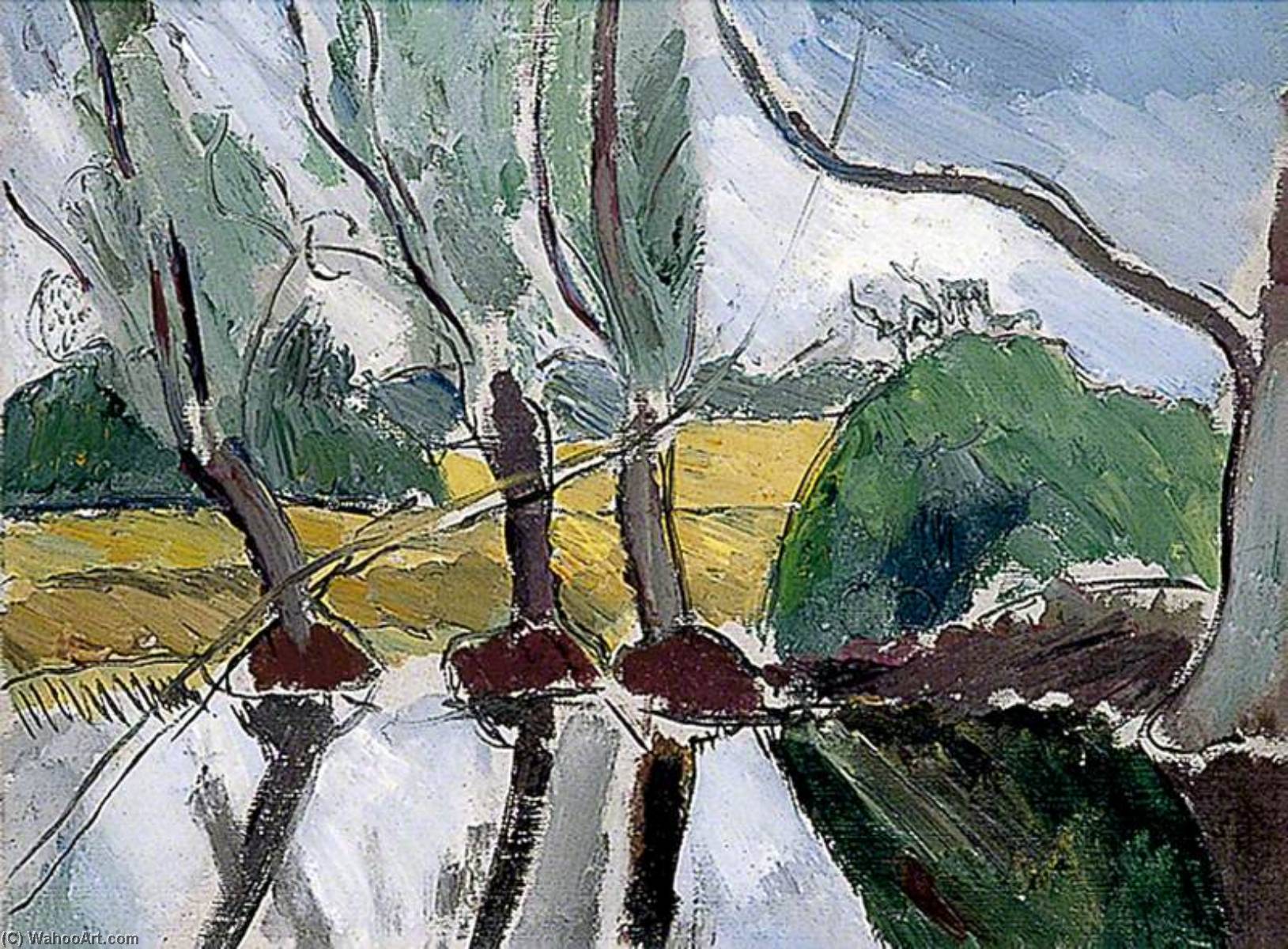 Wikioo.org - The Encyclopedia of Fine Arts - Painting, Artwork by Edward Wolfe - Willows at Charleston, East Sussex