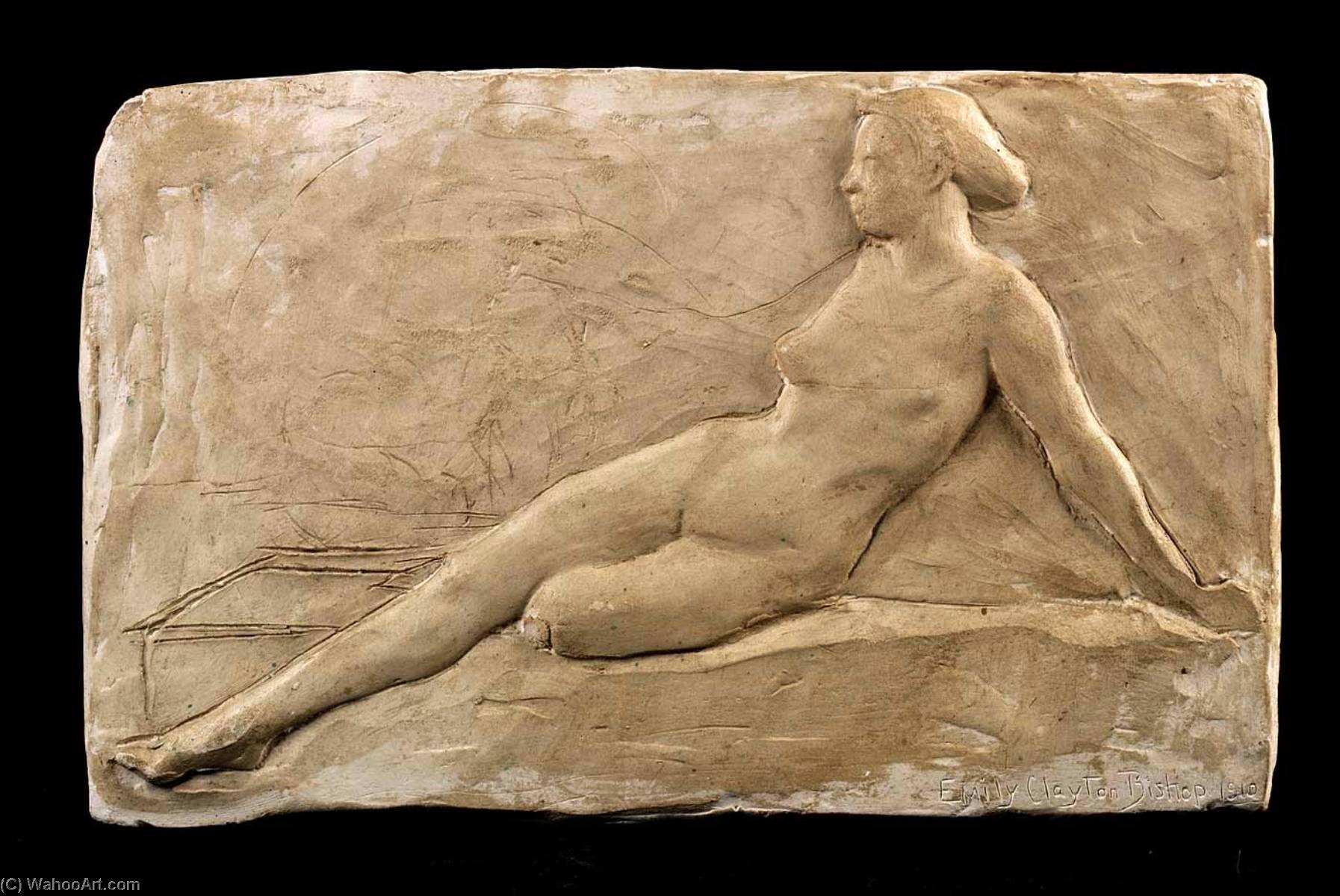 WikiOO.org - Encyclopedia of Fine Arts - Lukisan, Artwork Emily Clayton Bishop - Reclining Female Nude