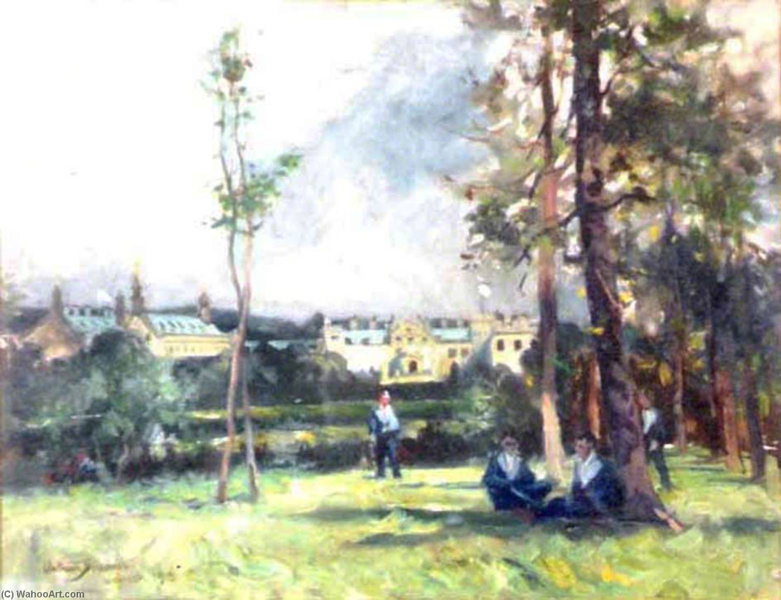 Wikioo.org - The Encyclopedia of Fine Arts - Painting, Artwork by Arthur Spooner - Welbeck Abbey and Park, Nottinghamshire