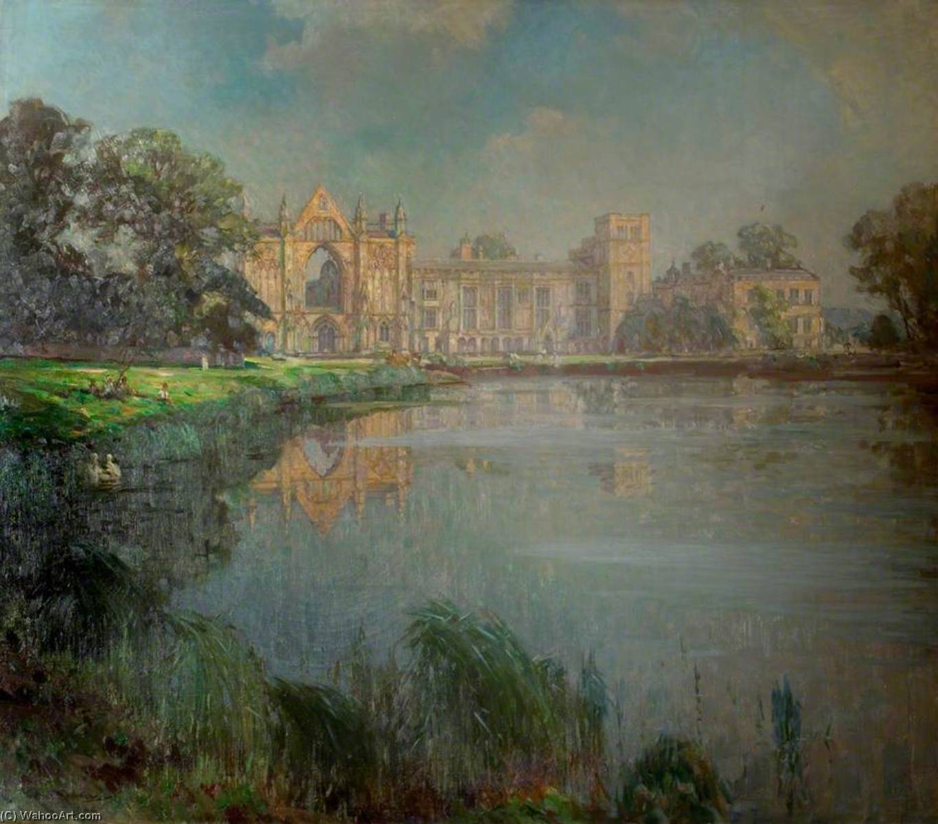 Wikioo.org - The Encyclopedia of Fine Arts - Painting, Artwork by Arthur Spooner - Newstead Abbey, Nottinghamshire
