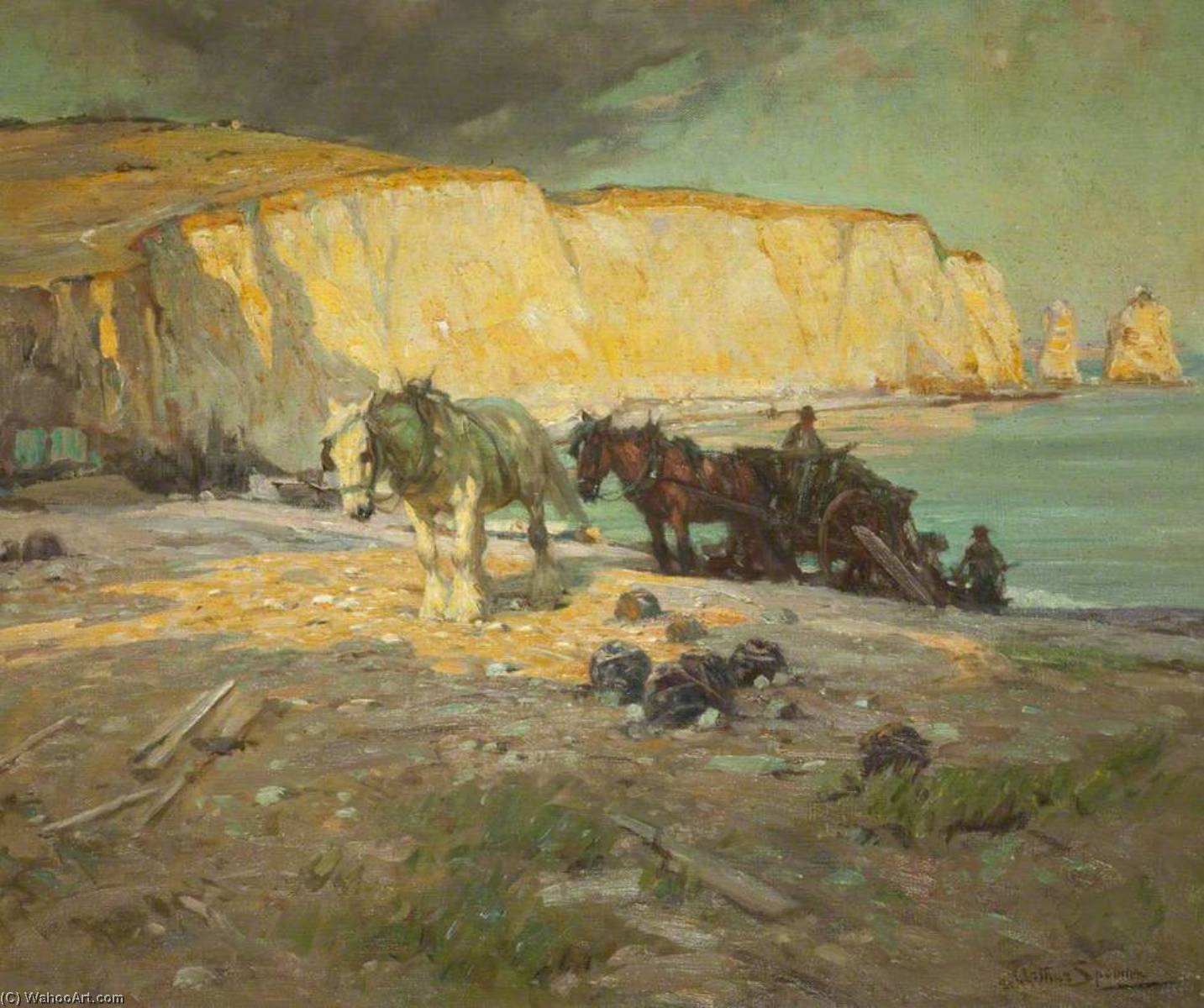 Wikioo.org - The Encyclopedia of Fine Arts - Painting, Artwork by Arthur Spooner - Freshwater Bay