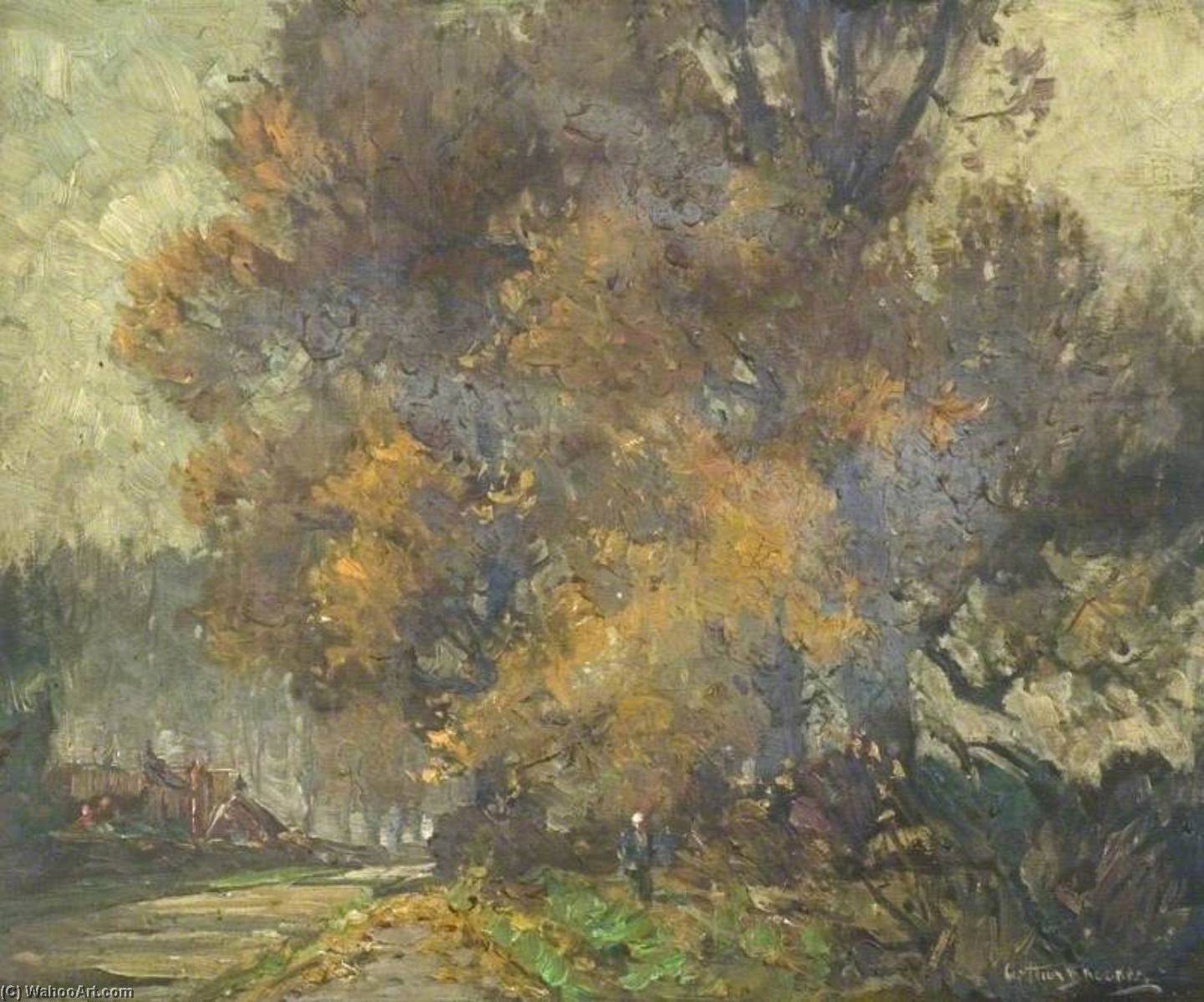 Wikioo.org - The Encyclopedia of Fine Arts - Painting, Artwork by Arthur Spooner - Misty Autumn