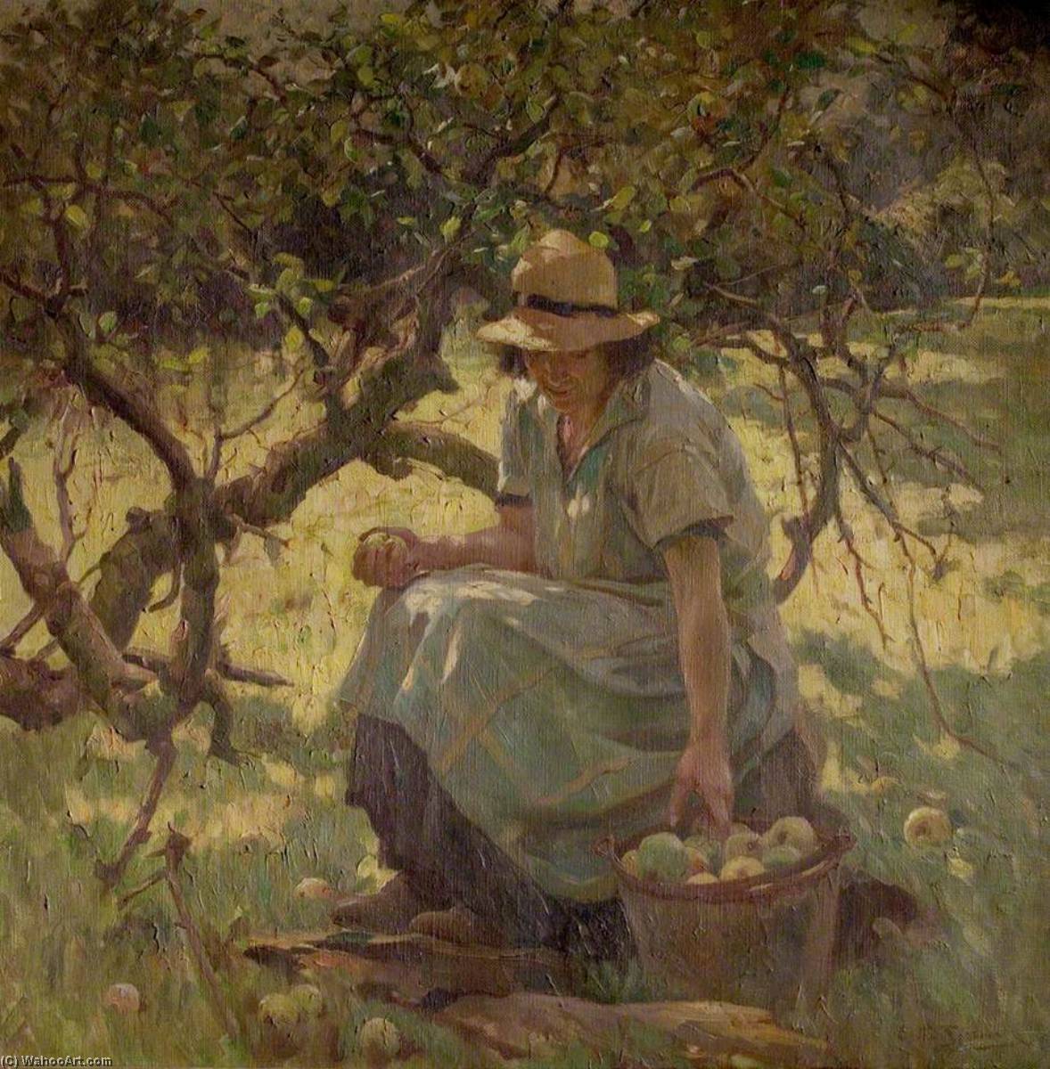 Wikioo.org - The Encyclopedia of Fine Arts - Painting, Artwork by Arthur Spooner - Apple Fallings