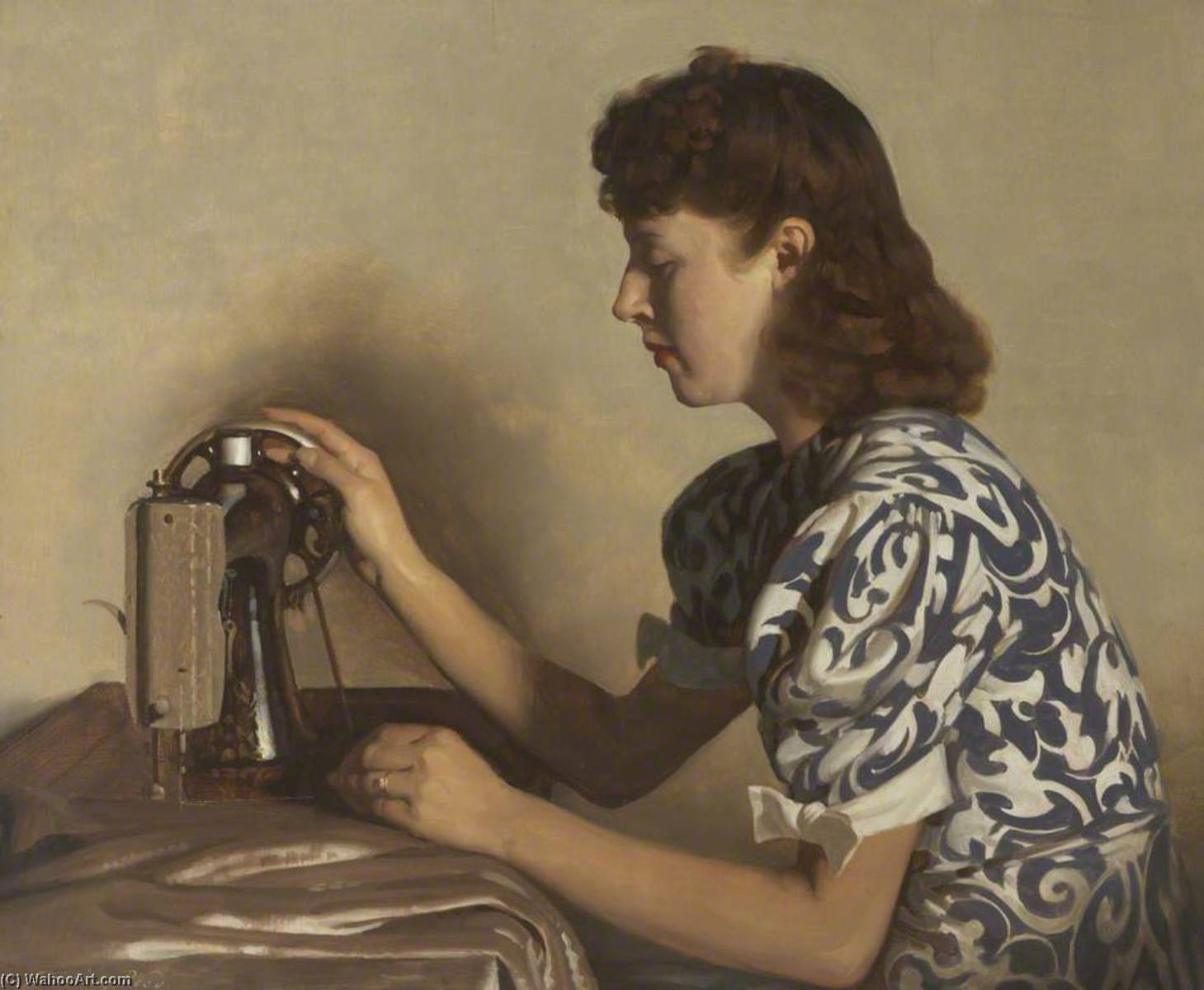 Wikioo.org - The Encyclopedia of Fine Arts - Painting, Artwork by Stanley Reed - The Seamstress