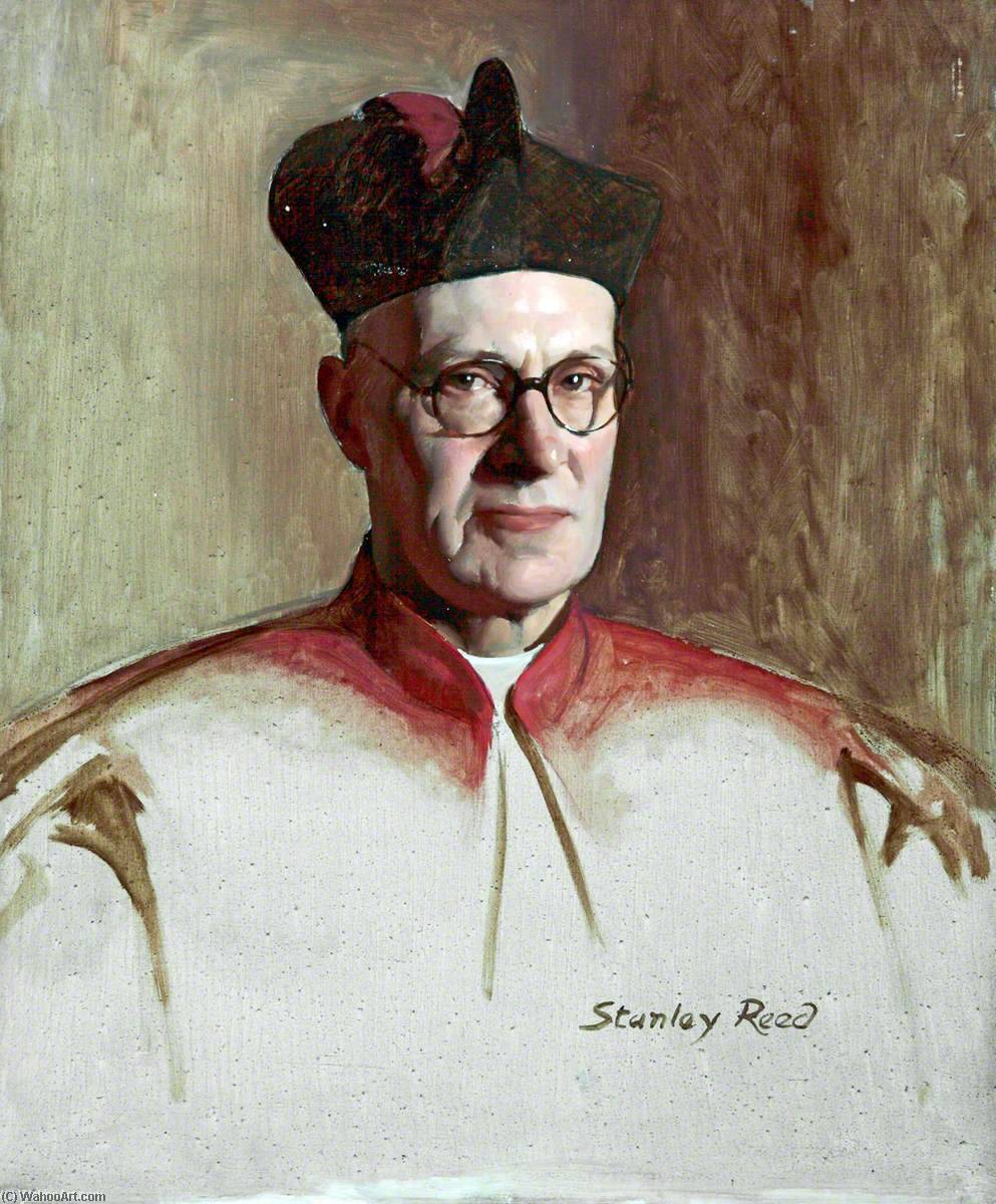 Wikioo.org - The Encyclopedia of Fine Arts - Painting, Artwork by Stanley Reed - The Right Reverend Monsignor Joseph Turner, Rector of Upholland College