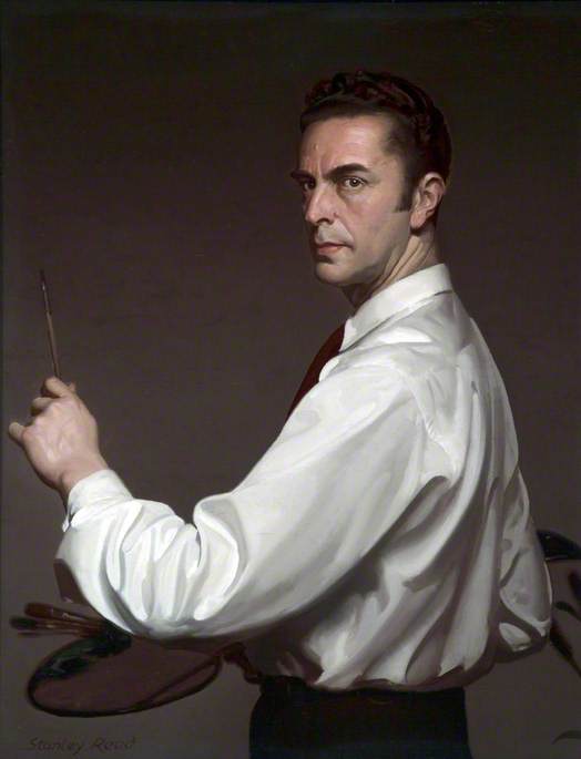Wikioo.org - The Encyclopedia of Fine Arts - Painting, Artwork by Stanley Reed - Self Portrait
