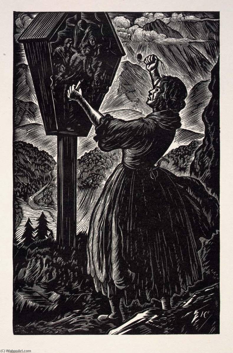 WikiOO.org - Enciklopedija likovnih umjetnosti - Slikarstvo, umjetnička djela Harry Cimino - Look.Mother of the Seven Wounds, from Woodcarver of Tyrol